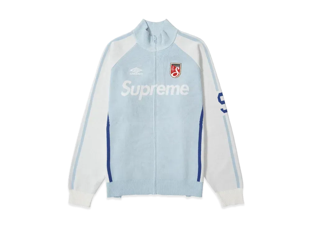 Supreme x Umbro Zip Up Sweater LightBlue