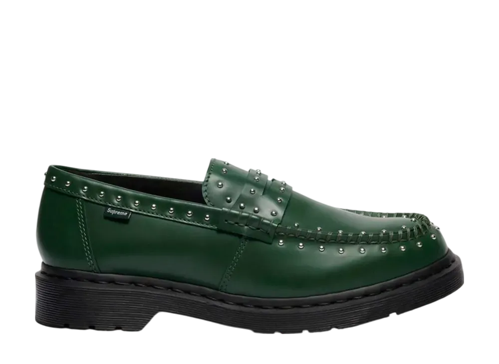 Supreme x Dr. Martens Studded Penton Loafer Dark Green