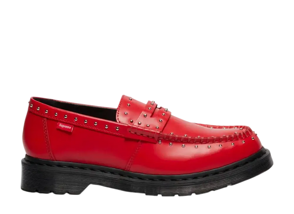 Supreme x Dr. Martens Studded Penton Loafer Red