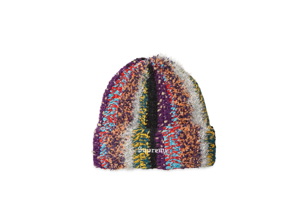 Supreme Tinsel Stripe Beanie Multi
