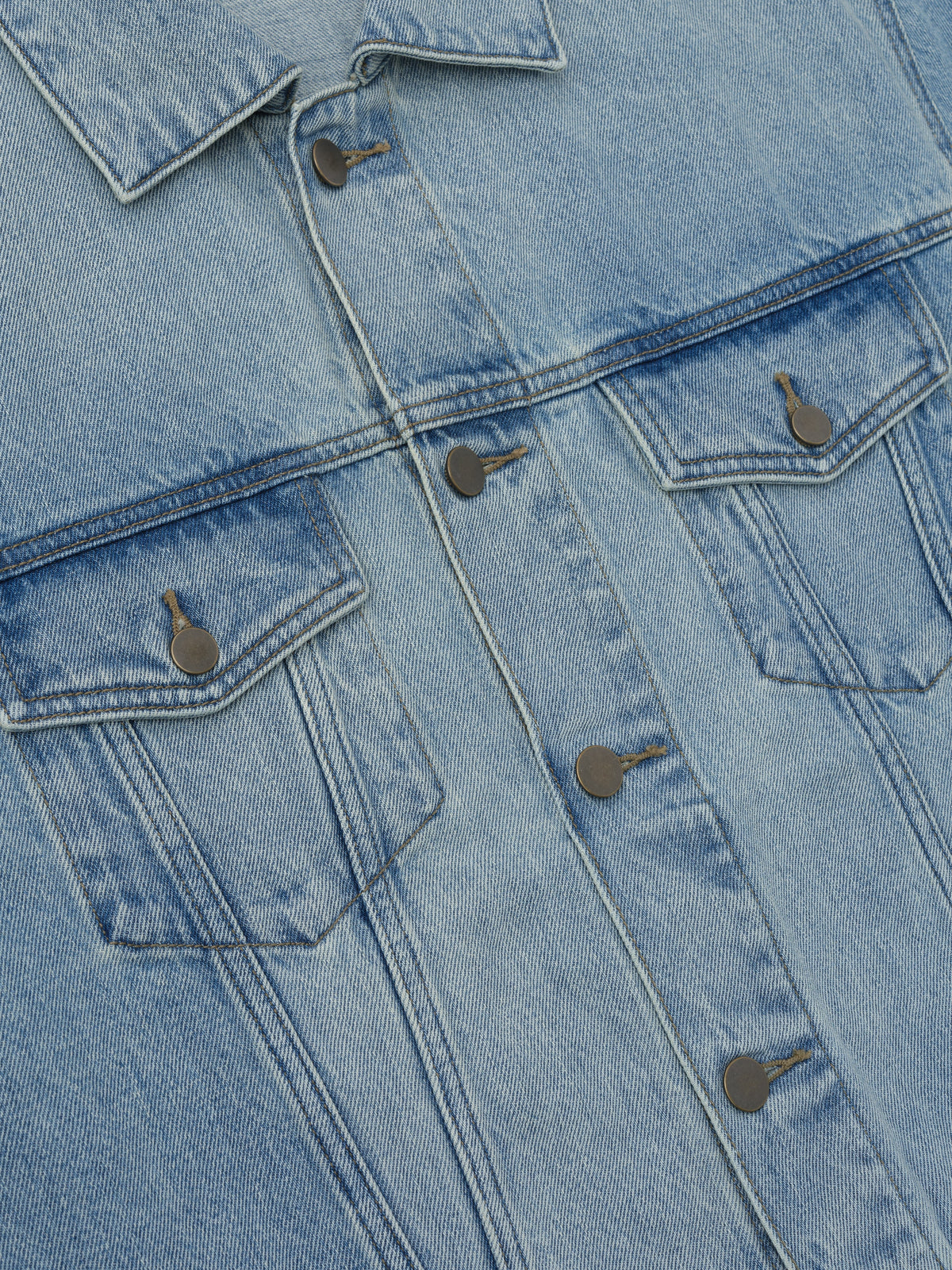 Fear of God Essentials Classic Denim Jacket Classic Blue - Im Your Wardrobe