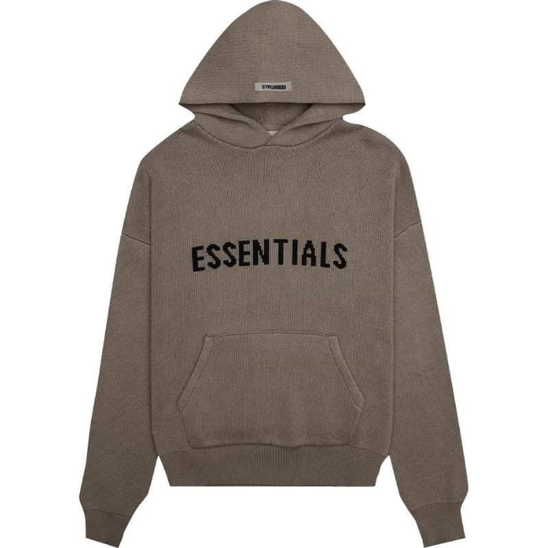 Fear of God Essentials Knit Hoodie - Taupe (SS21)