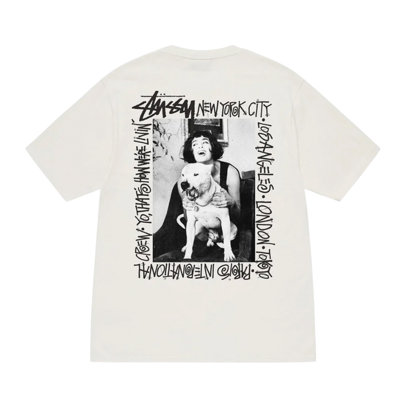 Stussy - How We&#39;re Livin&#39; Pigment Dyed Tee (White /Natural)