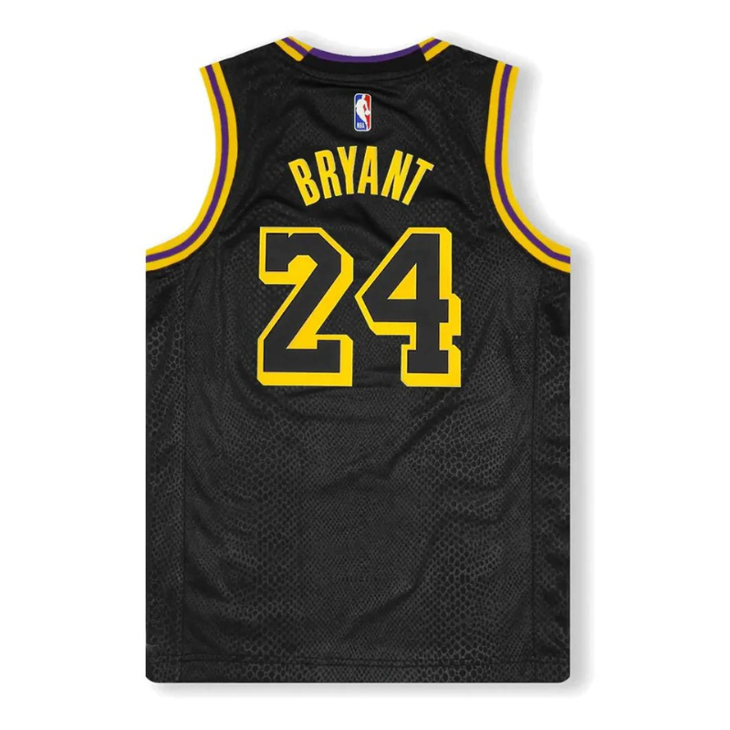 Nike Kobe Mamba Mentality Los Angeles Lakers City Edition Swingman Jersey (Black) (FW23) (Big Kids)