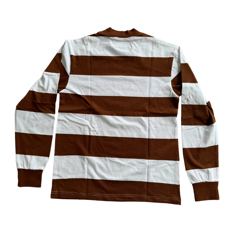 Corteiz - Striped Longsleeve Tee (Brown / White) - Im Your Wardrobe
