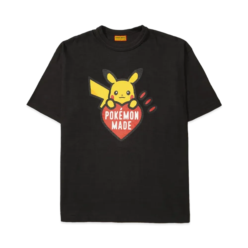 Human Made x Pokemon Graphic T-Shirt Pikachu Online Store Black