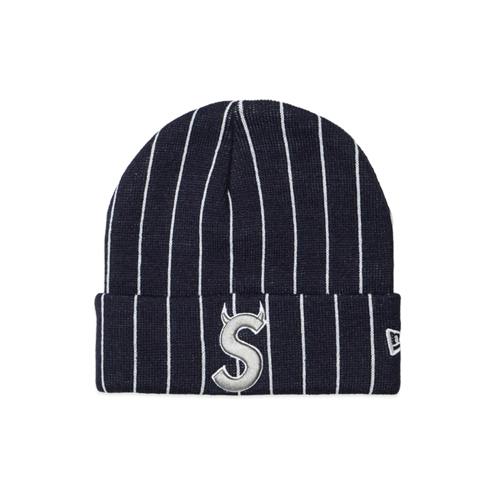 Supreme New Era Devil S Logo Beanie Stripe