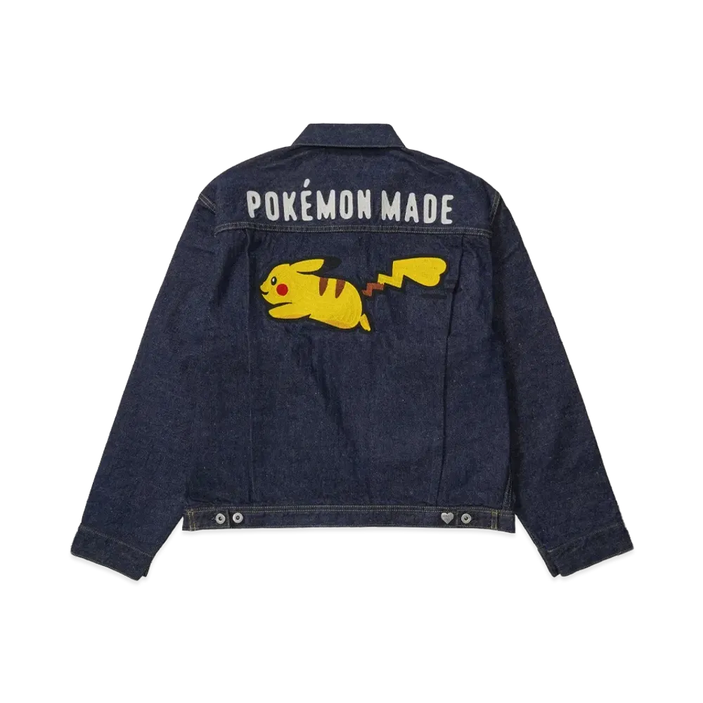 Human Made x Pokemon Pikachu Denim Jacket Indigo