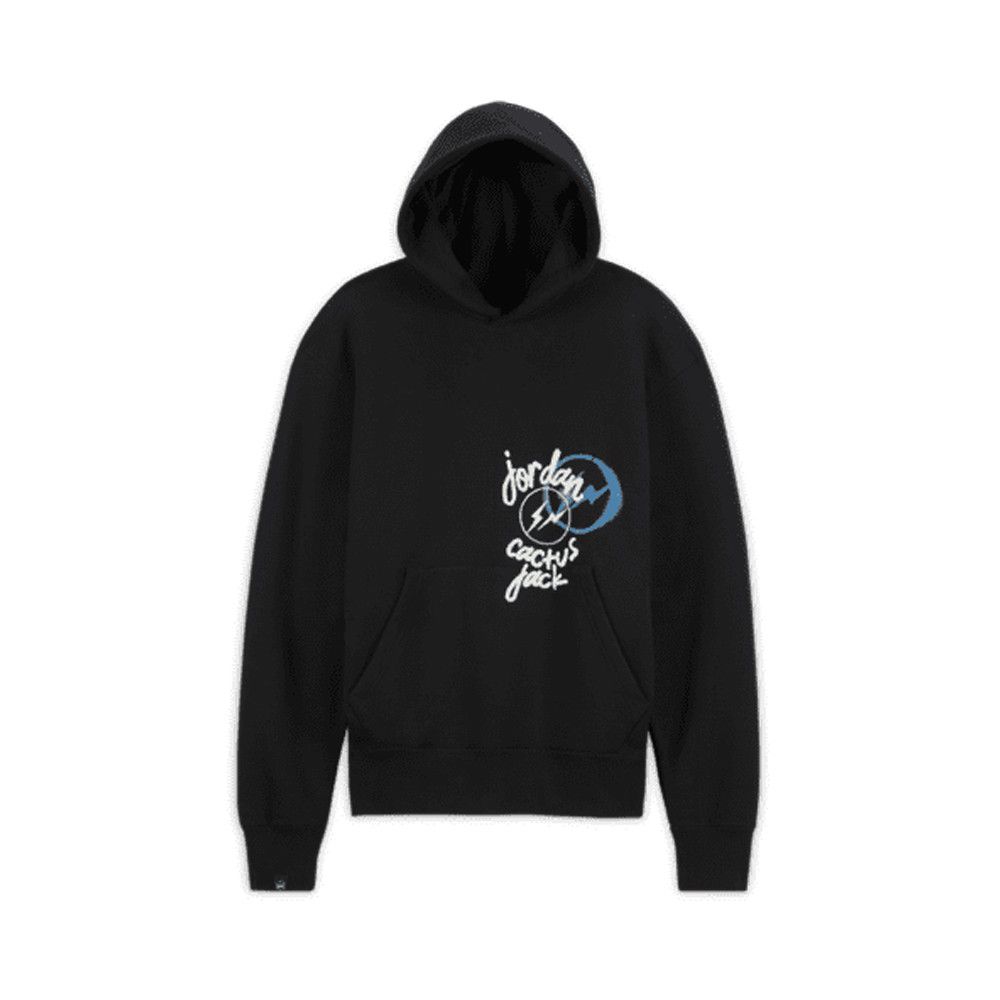 Jordan x Travis Scott x Fragment Hoodie Black front