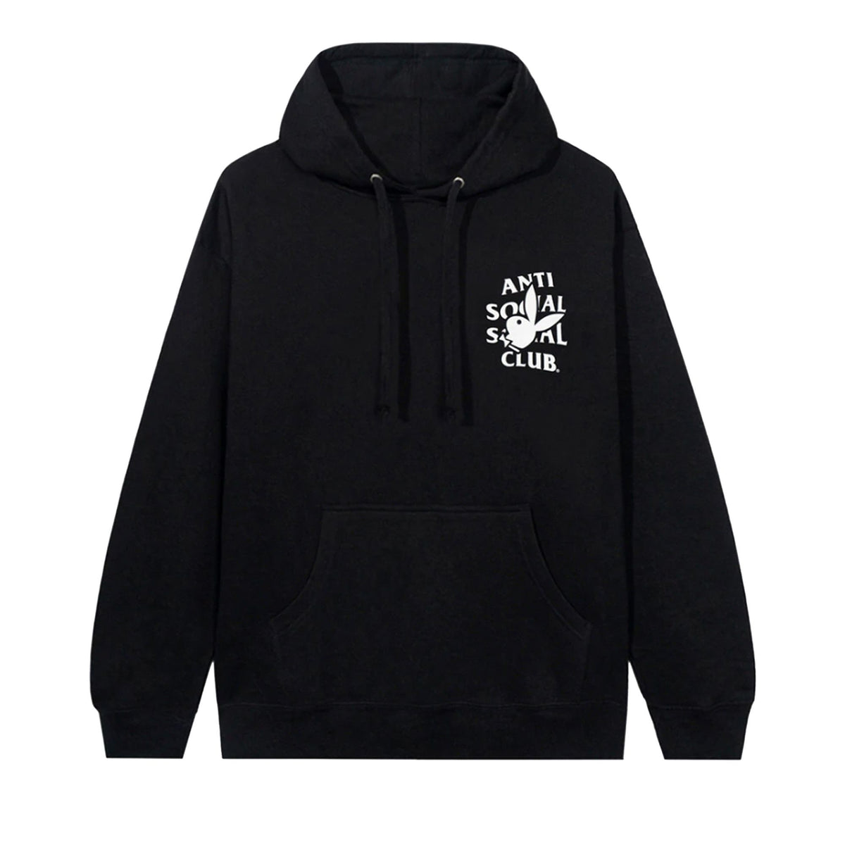 Anti Social Social Club Playboy Bunny Logo Hoodie Black front
