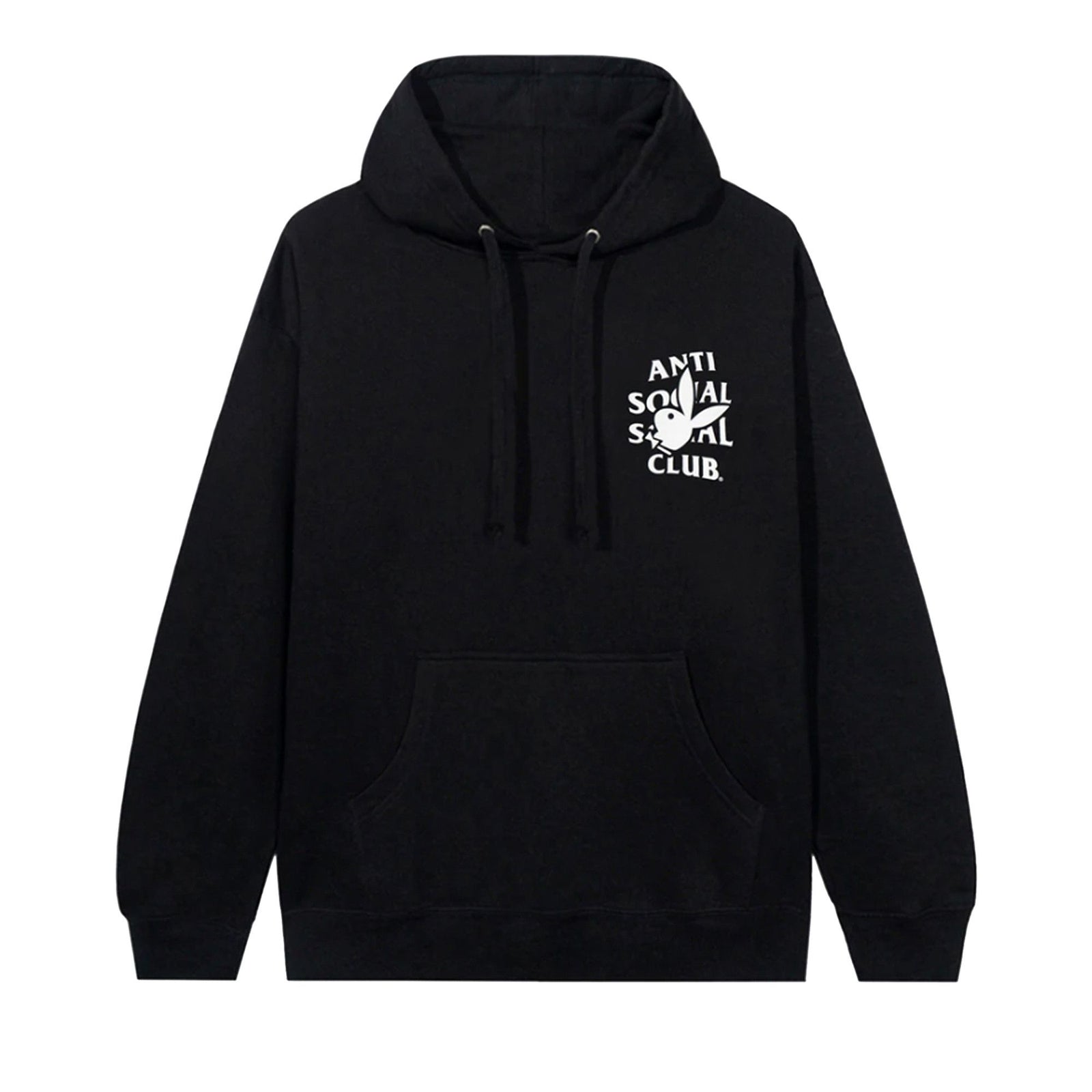 Anti Social Social Club Playboy Bunny Logo Hoodie Black front