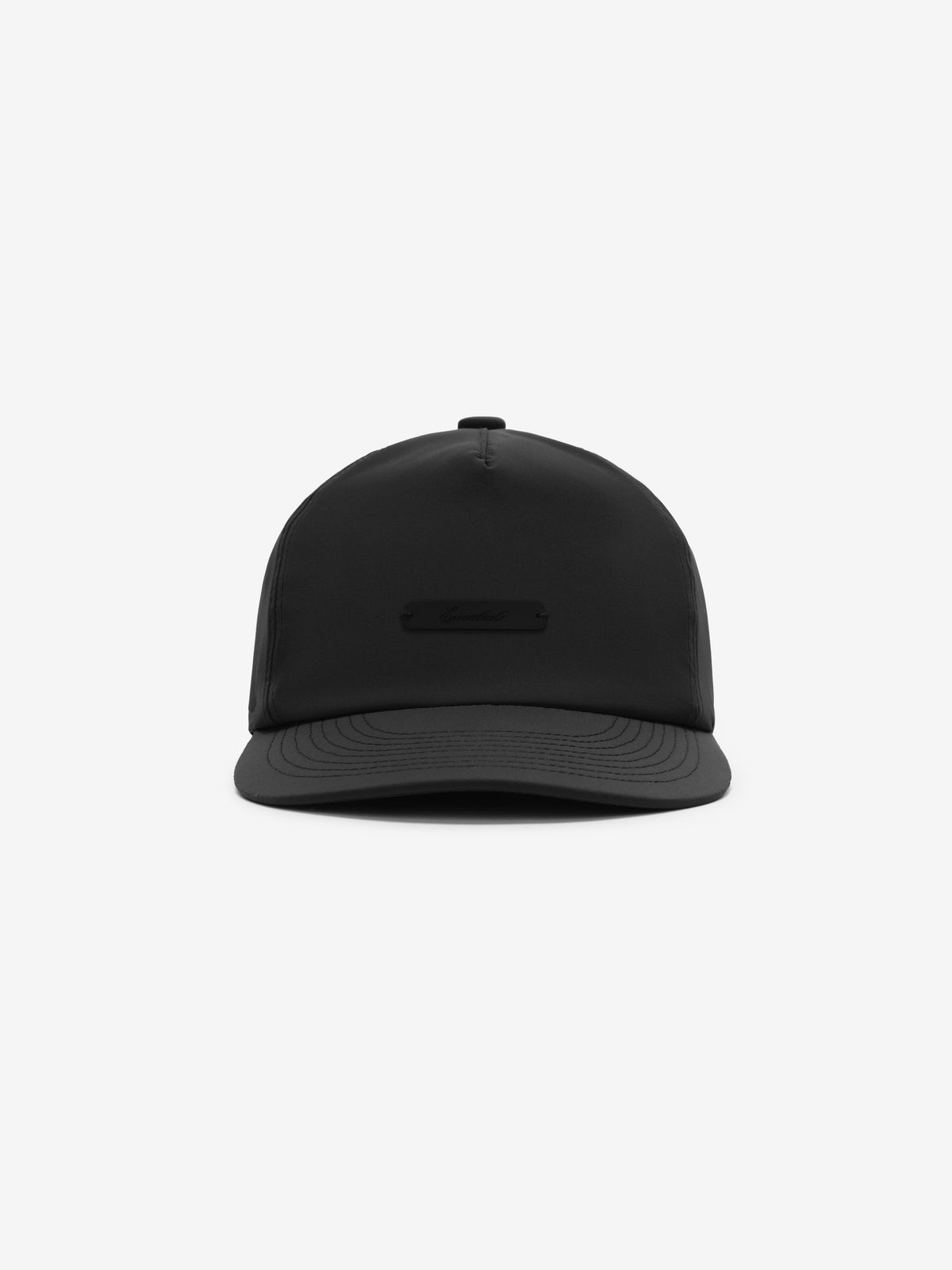 Fear of God Essentials 5 Panel Nylon Hat Vintage Black
