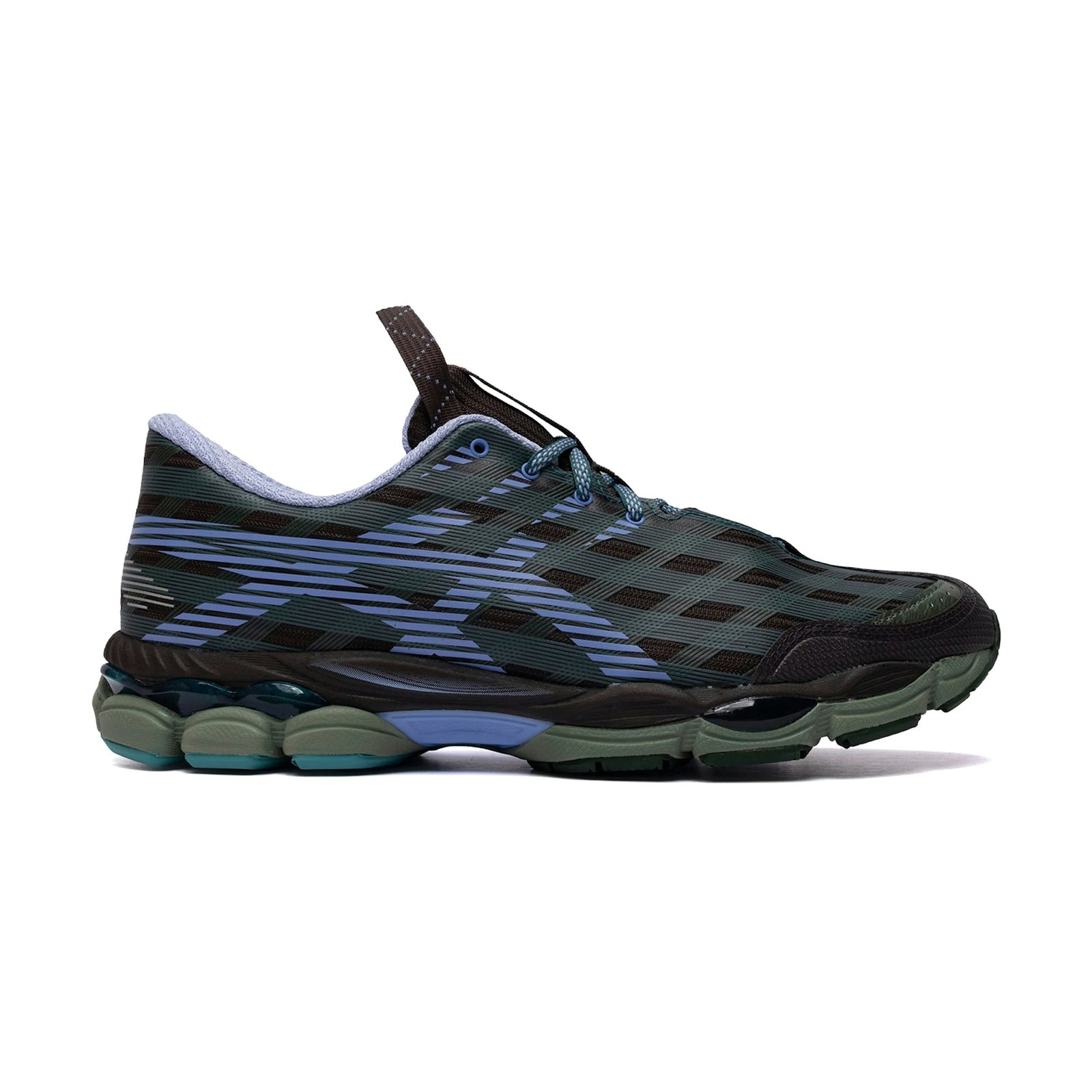 Kiko Kostadinov x ASICS US8-S Gel-SJ33 Roasted Coffee Bluebell front