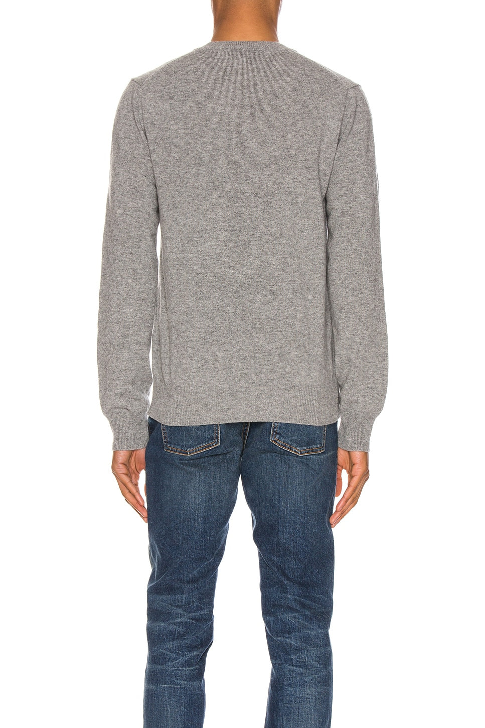 Comme des Garcons PLAY Multi Heart Pullover Sweater Grey - Im Your Wardrobe