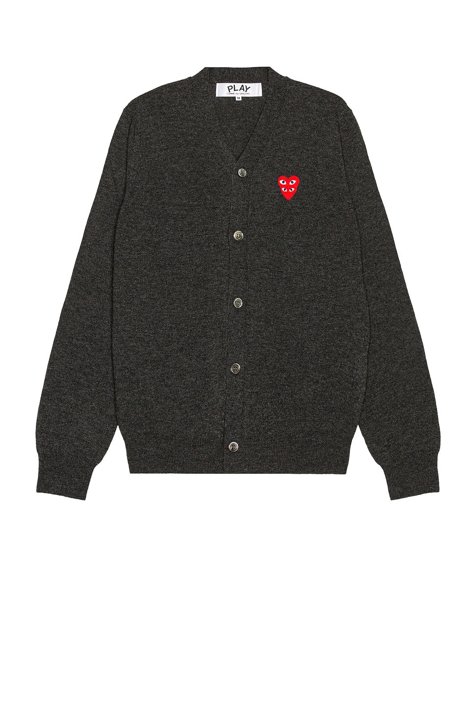 Comme des Garcons PLAY Cardigan Grey - Im Your Wardrobe