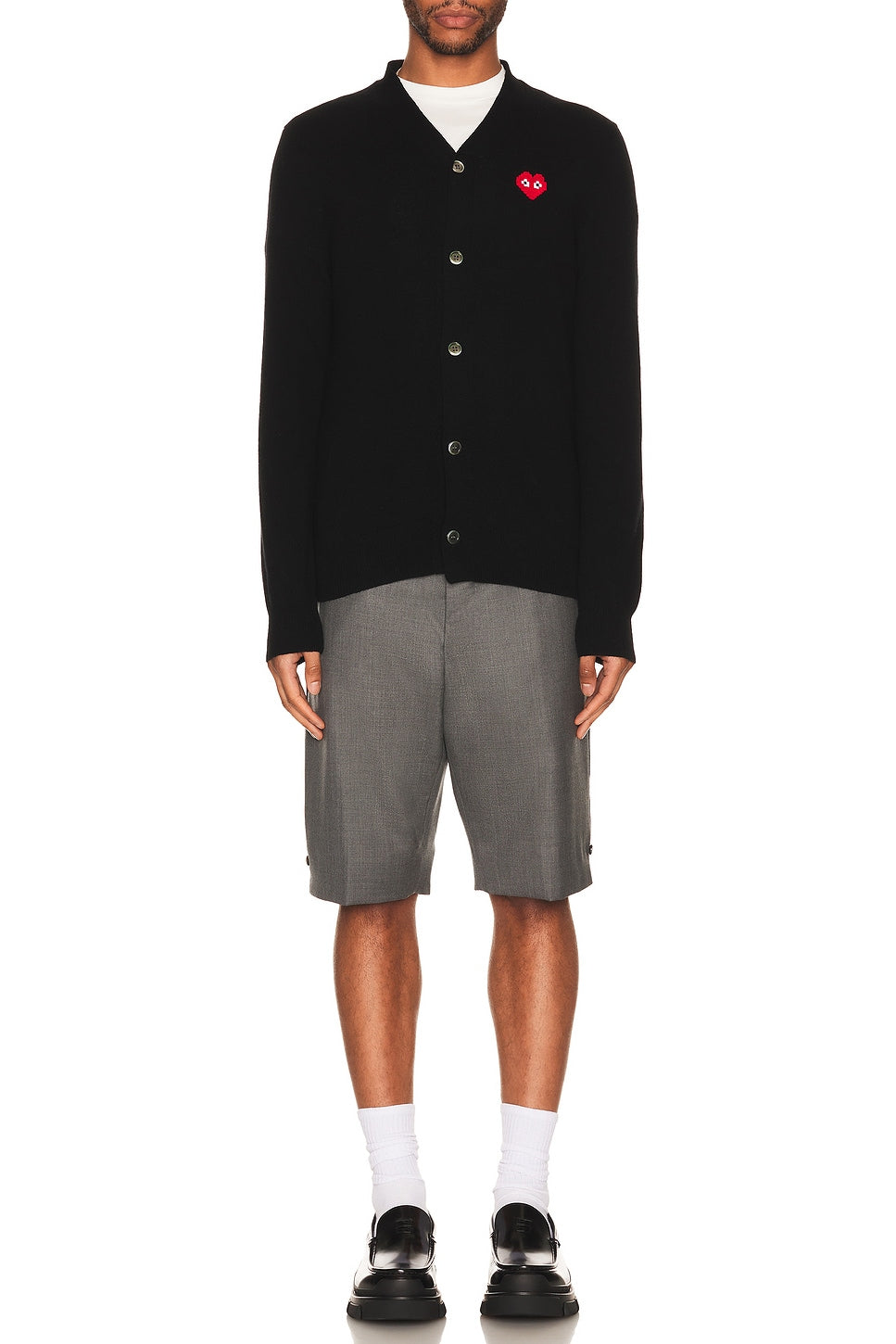 Comme des Garcons PLAY Invader Cardigan Black - Im Your Wardrobe