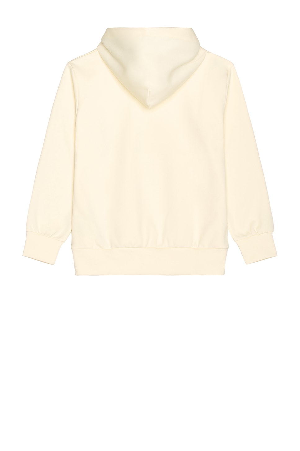 Comme des Garcons PLAY Pullover Hoodie With Red Emblem Ivory - Im Your Wardrobe