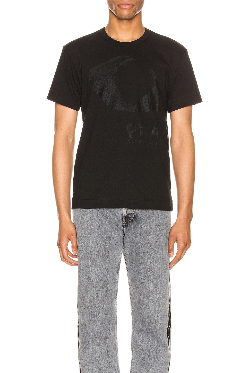 Comme des Garcons PLAY Printed Eye Cotton Tee Black - Im Your Wardrobe
