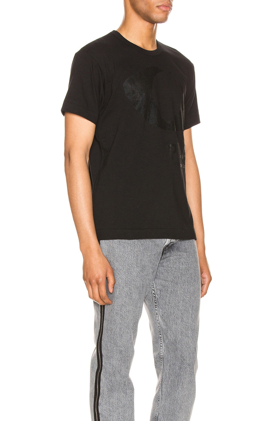 Comme des Garcons PLAY Printed Eye Cotton Tee Black - Im Your Wardrobe