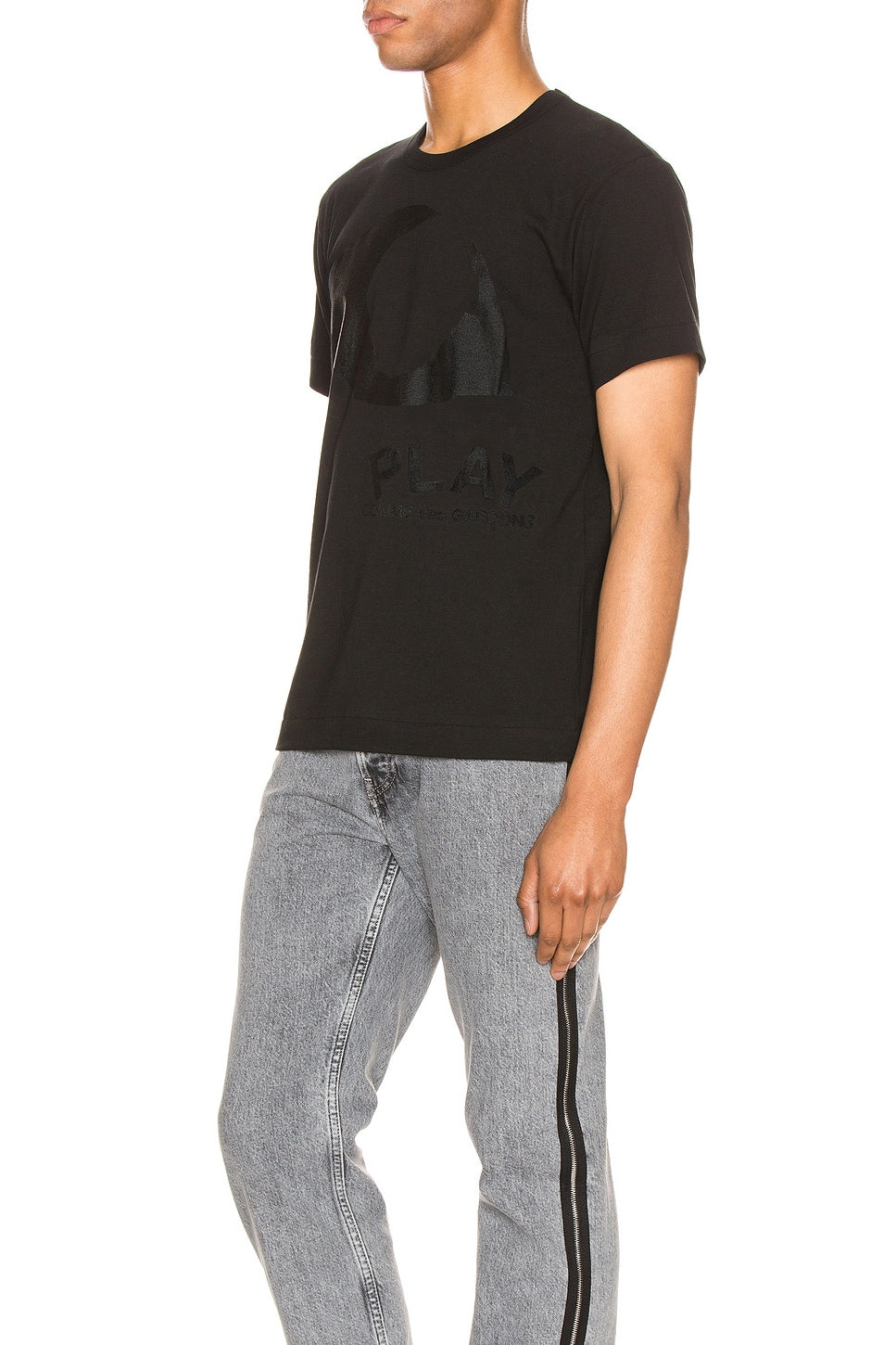 Comme des Garcons PLAY Printed Eye Cotton Tee Black - Im Your Wardrobe