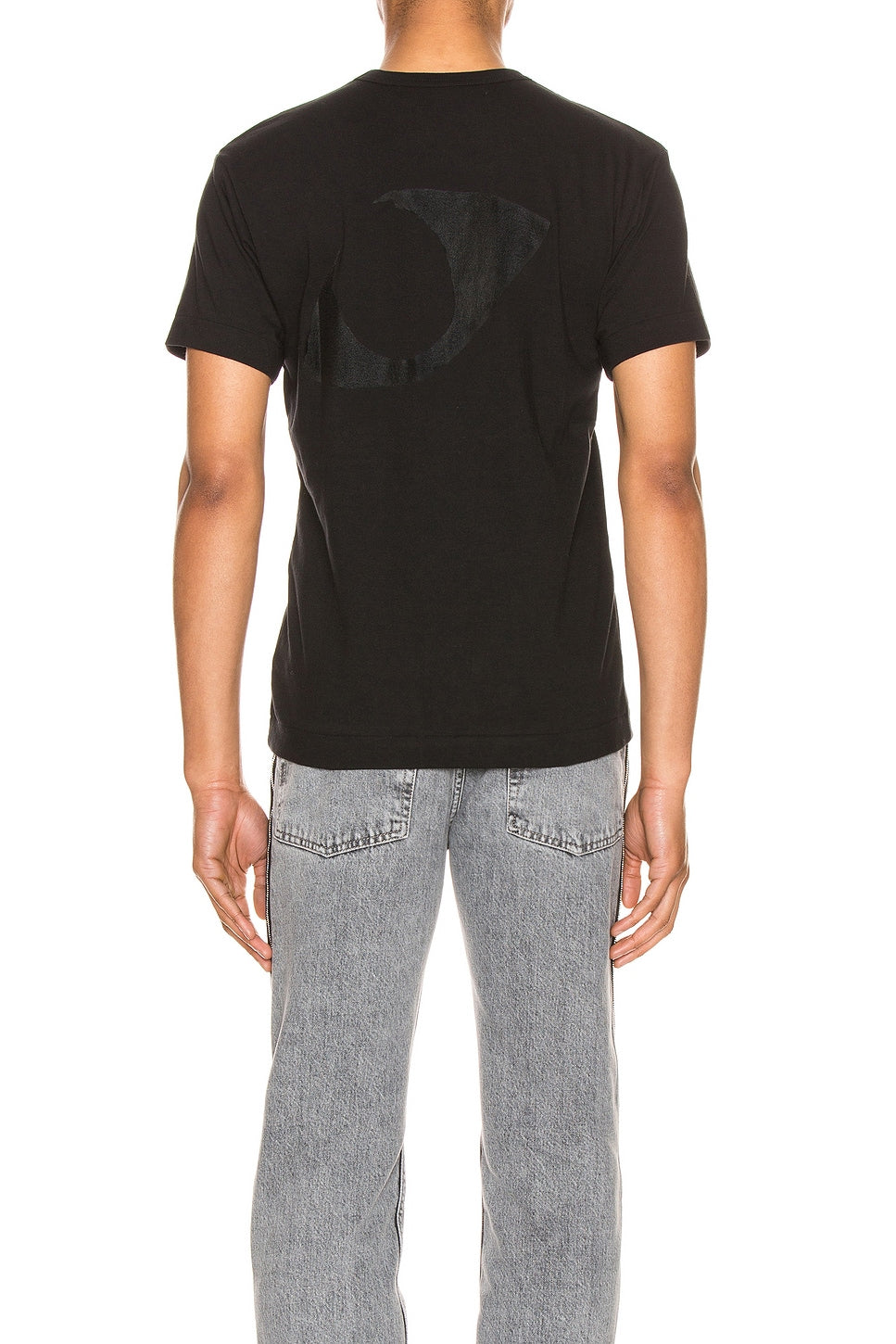 Comme des Garcons PLAY Printed Eye Cotton Tee Black - Im Your Wardrobe
