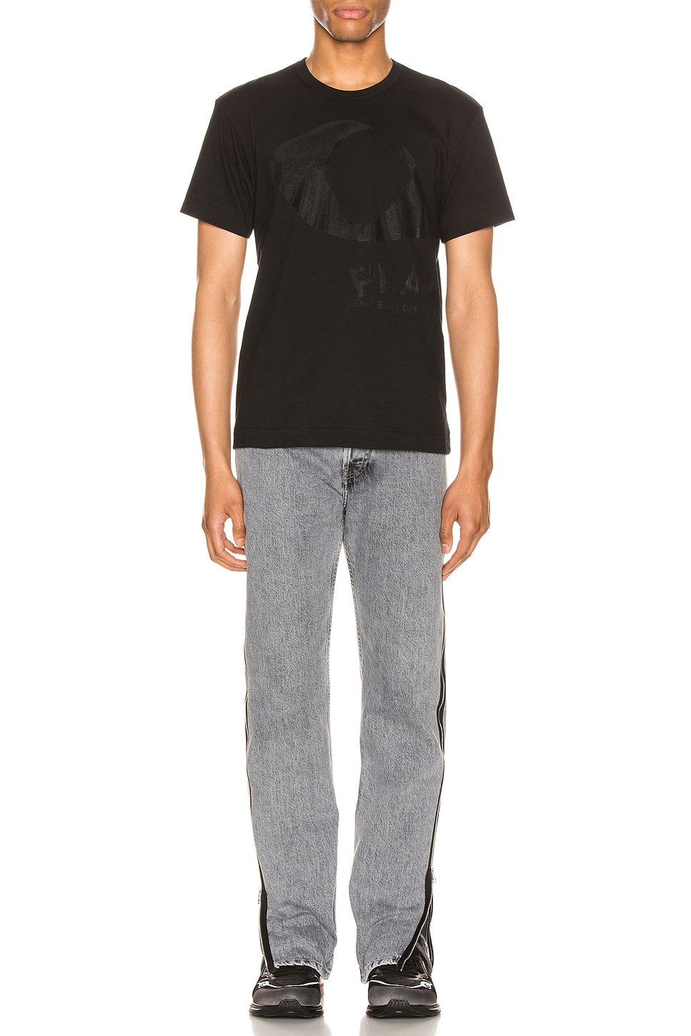 Comme des Garcons PLAY Printed Eye Cotton Tee Black - Im Your Wardrobe