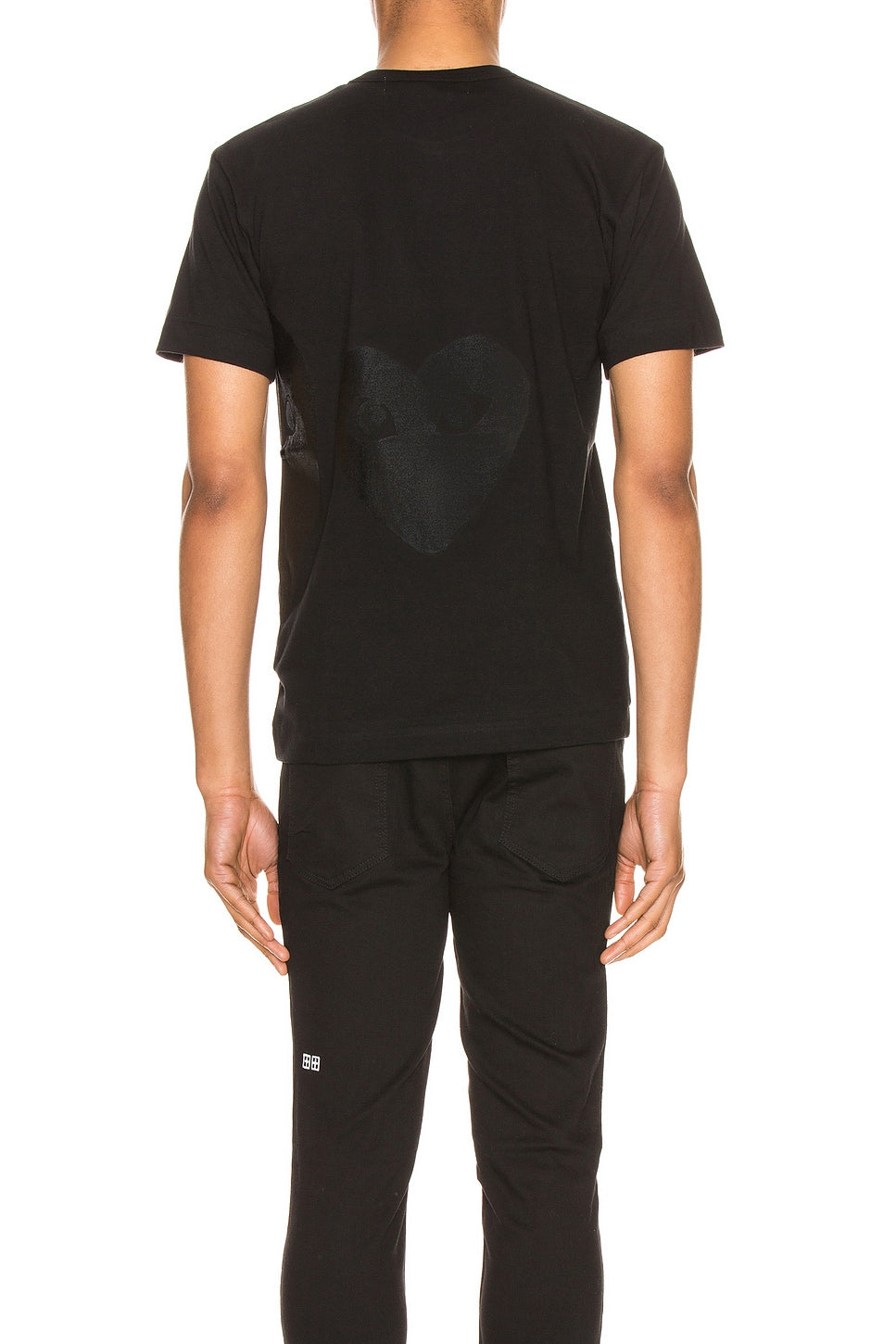 Comme des Garcons PLAY Flipped Heart Cotton Tee Black - Im Your Wardrobe