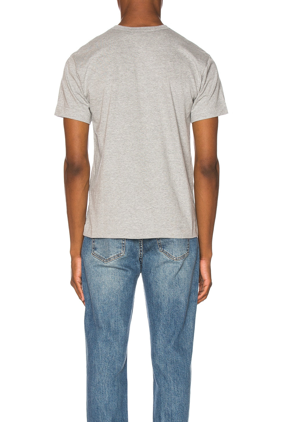 Comme des Garcons PLAY Double Heart Tee Grey - Im Your Wardrobe