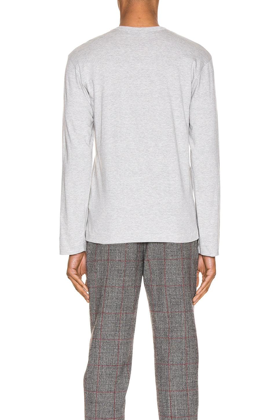 Comme des Garcons PLAY Heart Logo Long Sleeve Tee Grey - Im Your Wardrobe