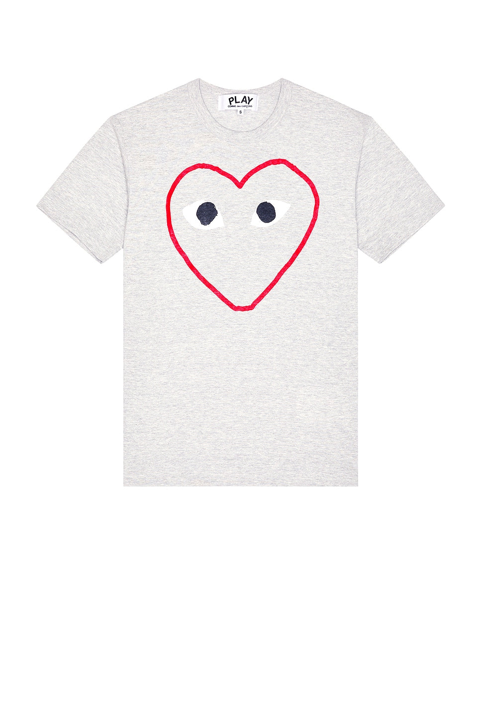 Comme des Garcons PLAY Heart Logo Tee Grey - Im Your Wardrobe