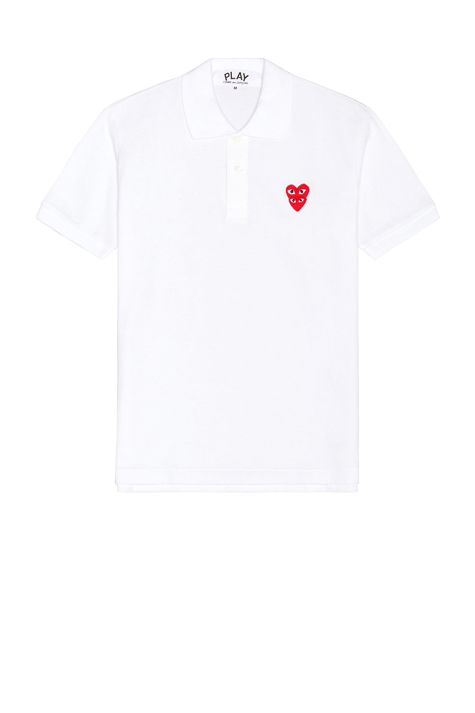 Comme des Garcons PLAY Polo T-Shirt White - Im Your Wardrobe