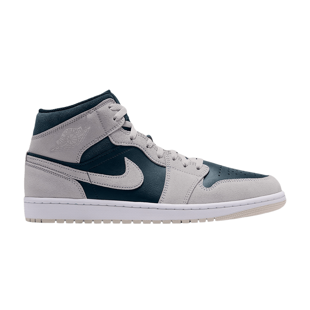 Jordan 1 Mid Light Orewood Brown Midnight Spruce