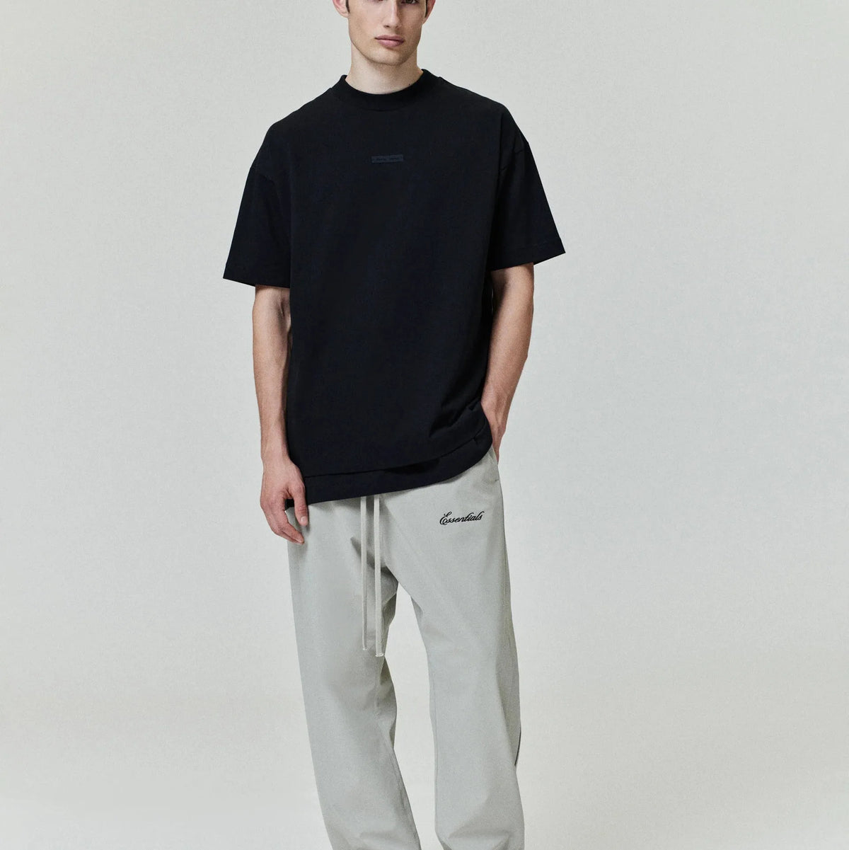 Fear of God Essentials Classic Tee Jet Black