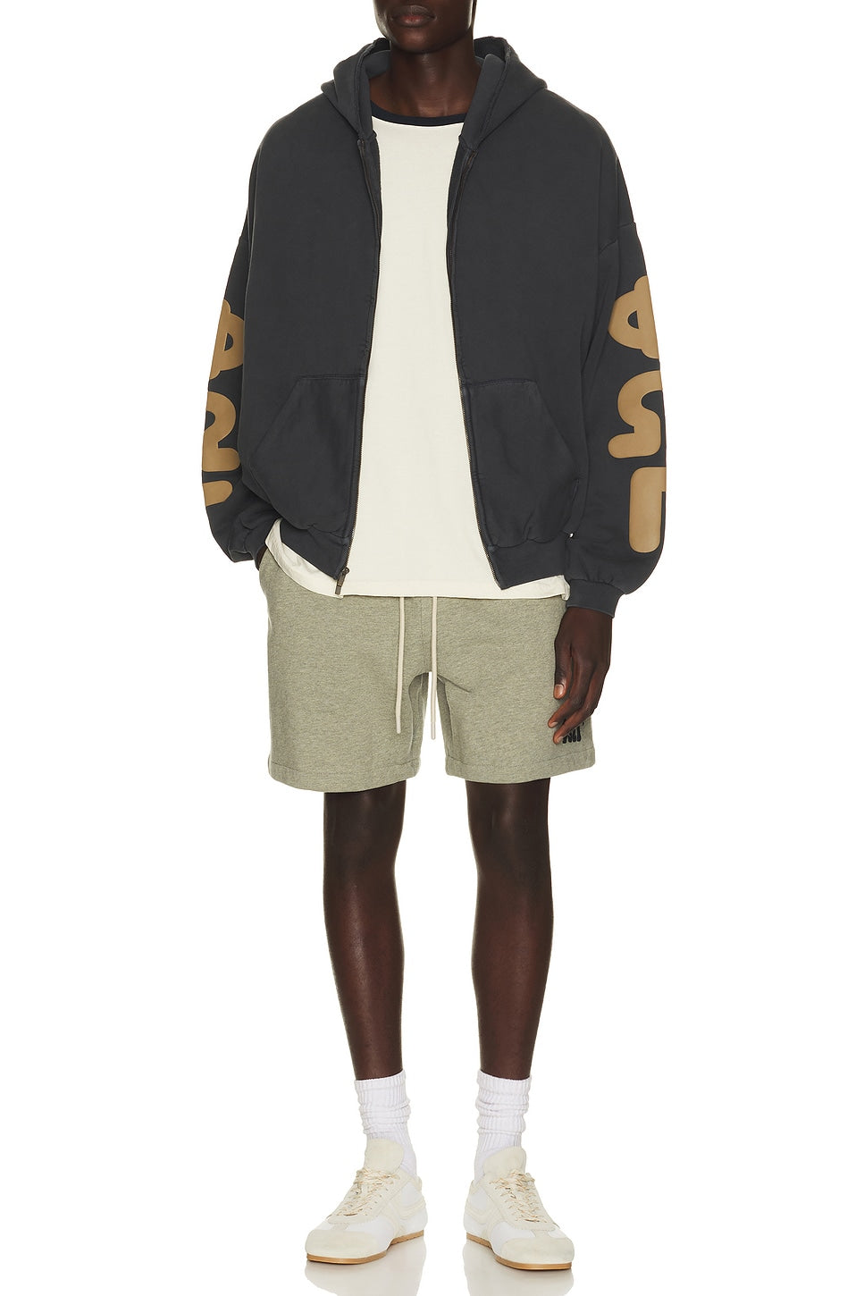 Fear of God Essentials Classic Short Washed Seal Heather - Im Your Wardrobe