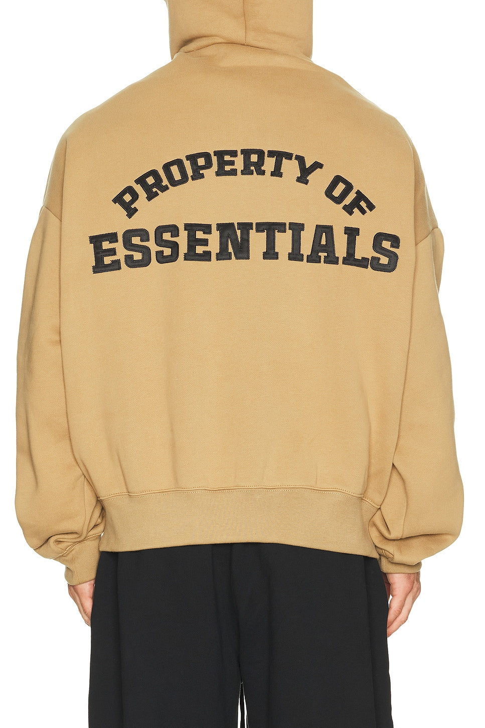 Fear of God Essentials Property Lounge Half Zip Hoodie Dune - Im Your Wardrobe