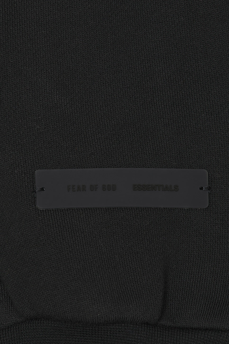 Fear of God Essentials Classic Fit Fleece Crew Neck Sweatshirt Jet Black - Im Your Wardrobe