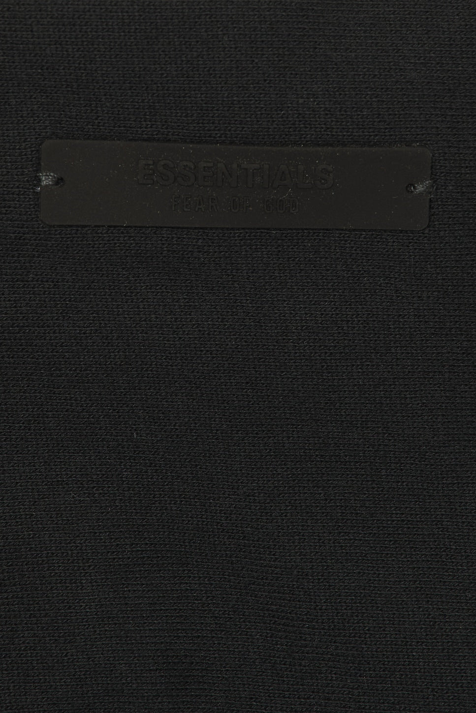 Fear of God Essentials Classic Fit Fleece Zip Up Hoodie Jet Black - Im Your Wardrobe