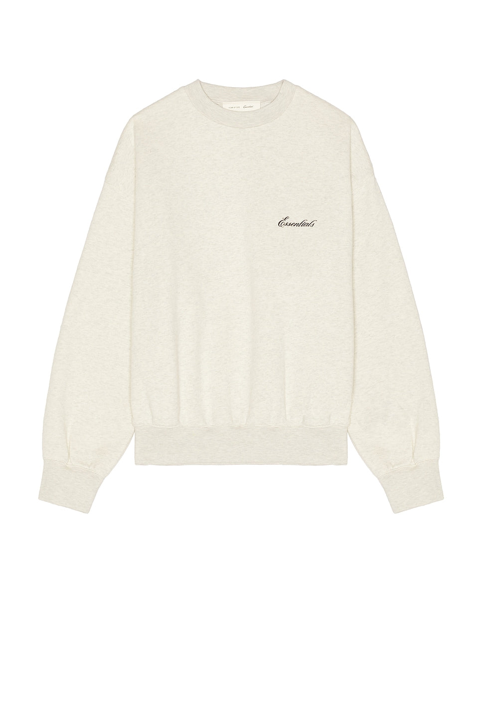 Fear of God Essentials Classic Crewneck Sweatshirt Oatmeal Heather/Light Heather - Im Your Wardrobe