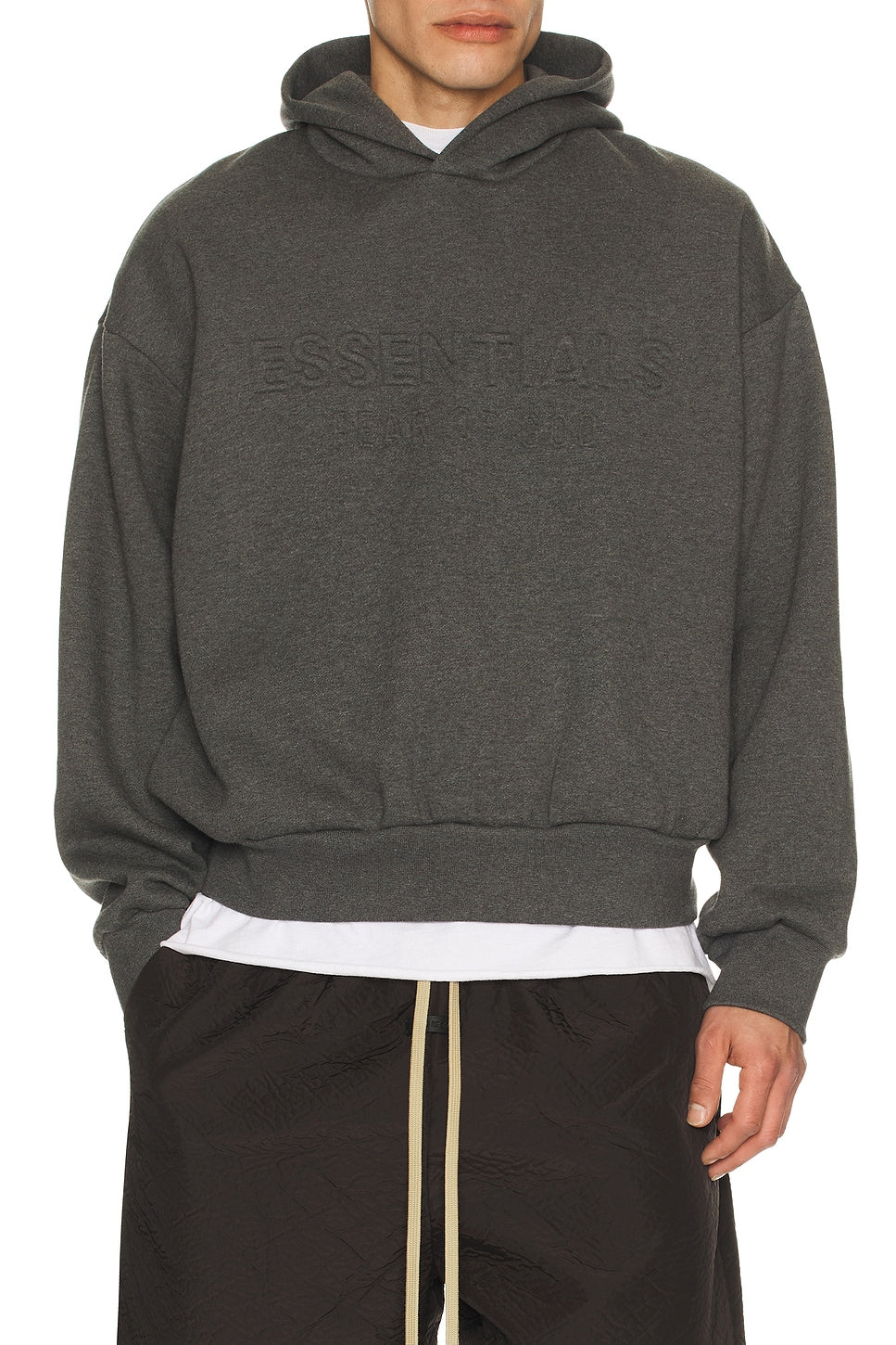 Fear of God Essentials Classic Hoodie Charcoal Heather - Im Your Wardrobe