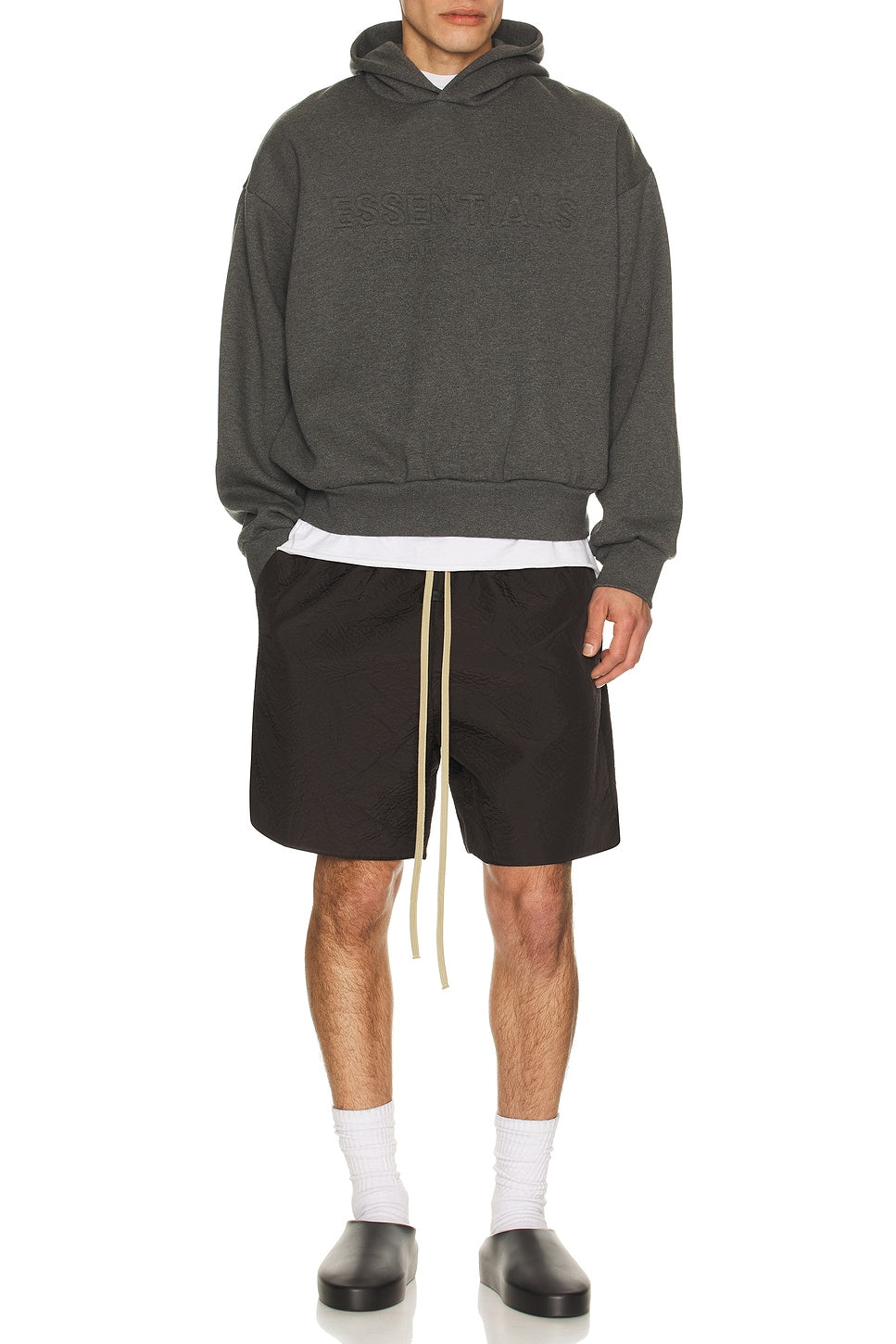 Fear of God Essentials Classic Hoodie Charcoal Heather - Im Your Wardrobe