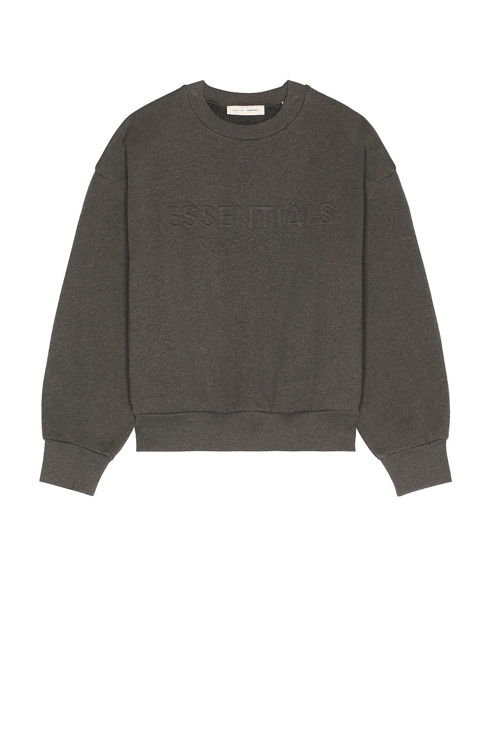Fear of God Essentials Classic Crewneck Sweatshirt Charcoal Heather - Im Your Wardrobe