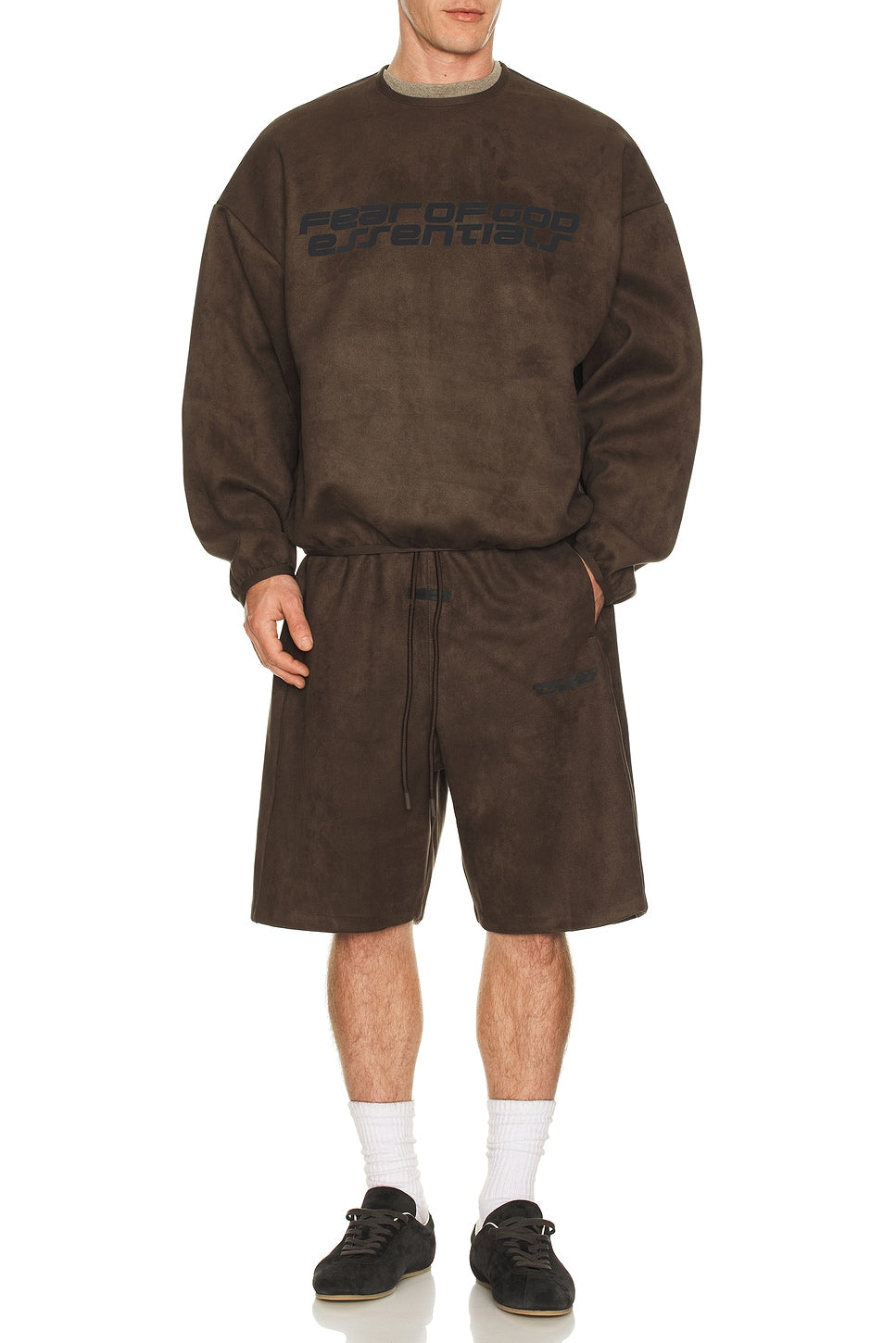 Fear of God Essentials Modern Crewneck Sweatshirt Brown - Im Your Wardrobe