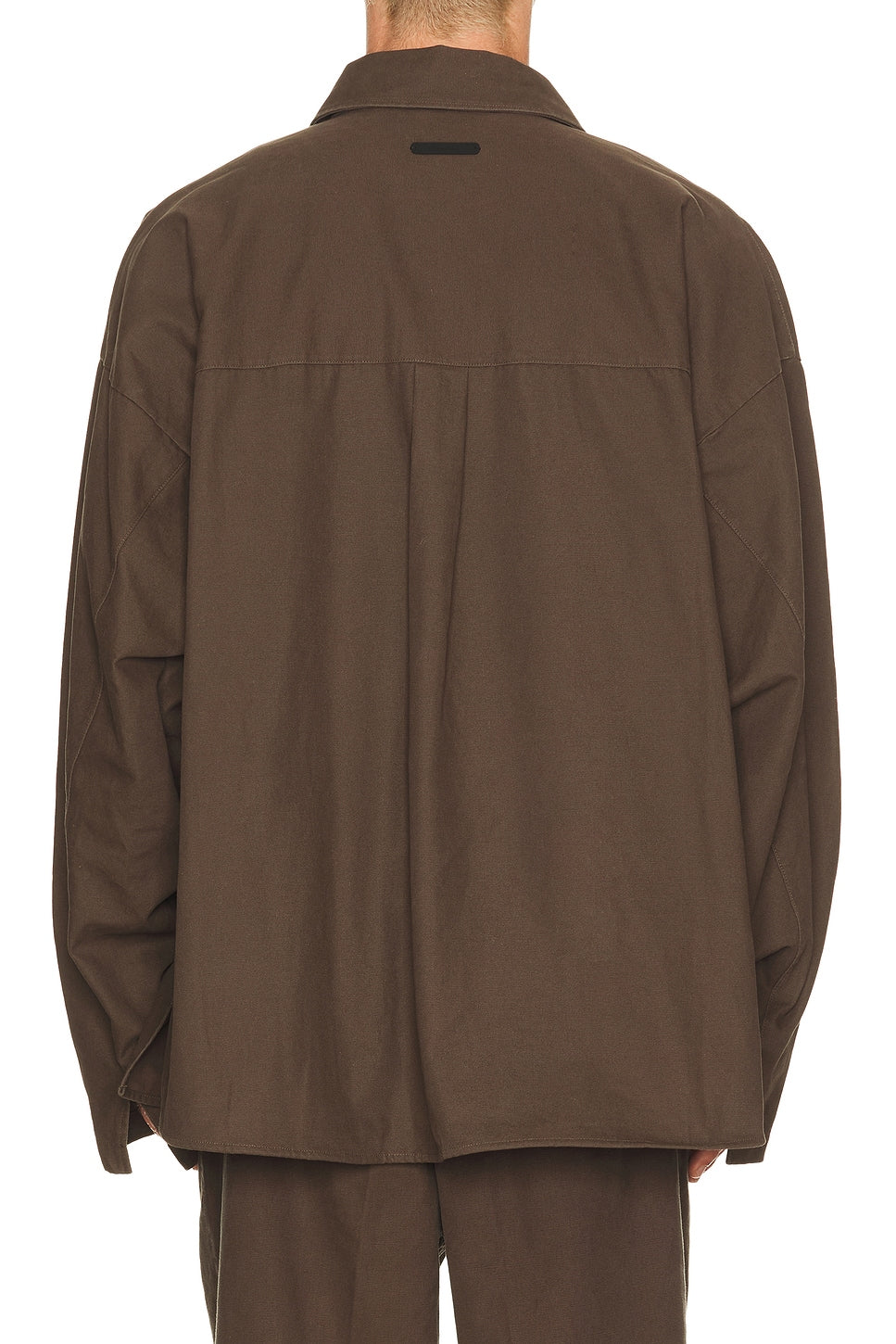 Fear of God Essentials Overshirt Brown - Im Your Wardrobe