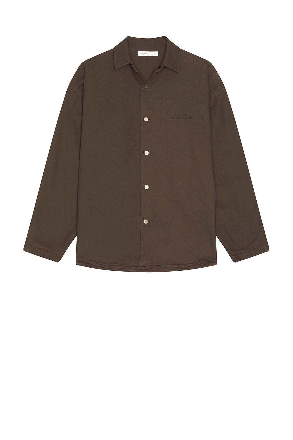 Fear of God Essentials Overshirt Brown - Im Your Wardrobe