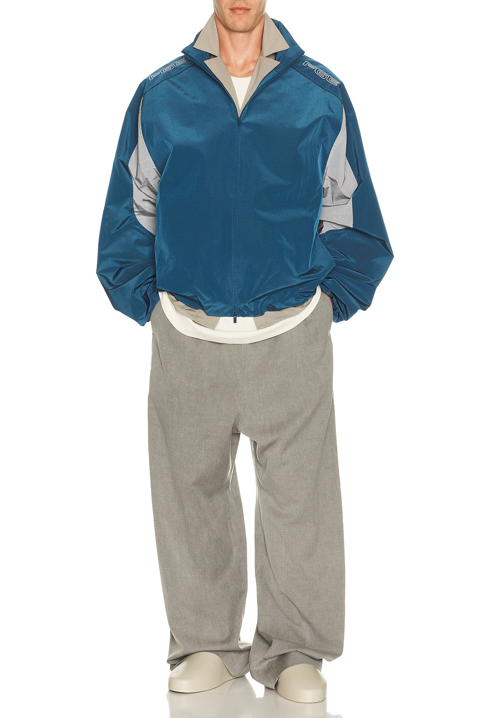 Fear of God Essentials Modern Moto Track Jacket Night Sea - Im Your Wardrobe