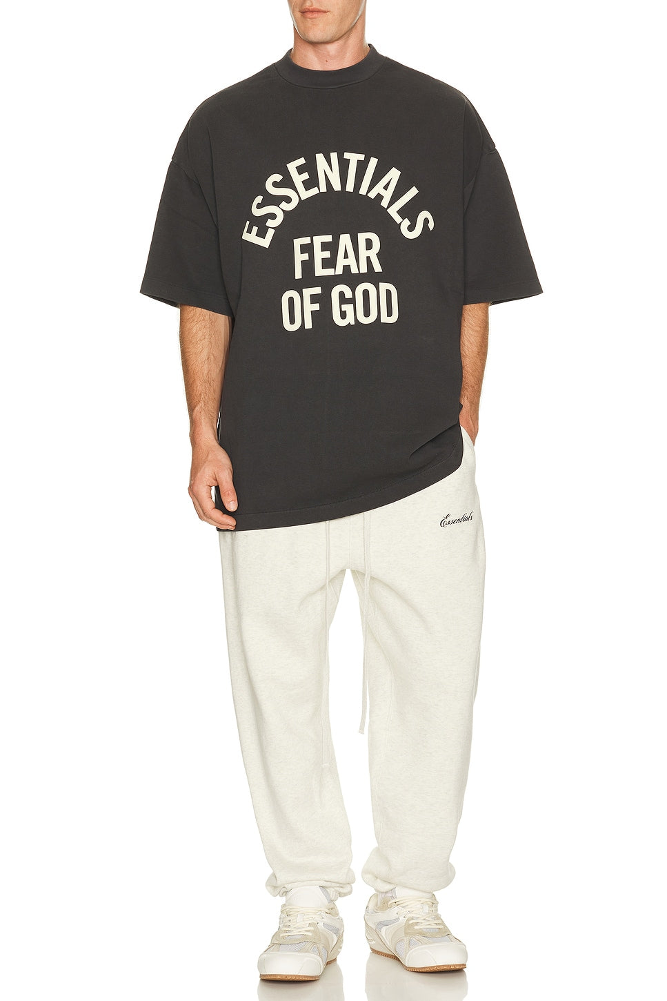 Fear of God Essentials Classic Sweatpant Oatmeal Heather/Light Heather - Im Your Wardrobe