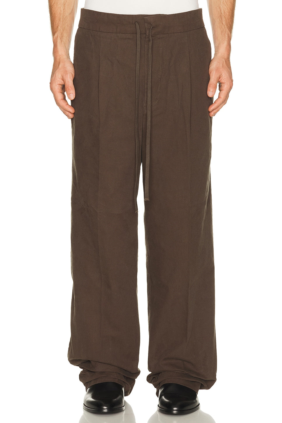 Fear of God Essentials Pleat Front Pant Brown - Im Your Wardrobe