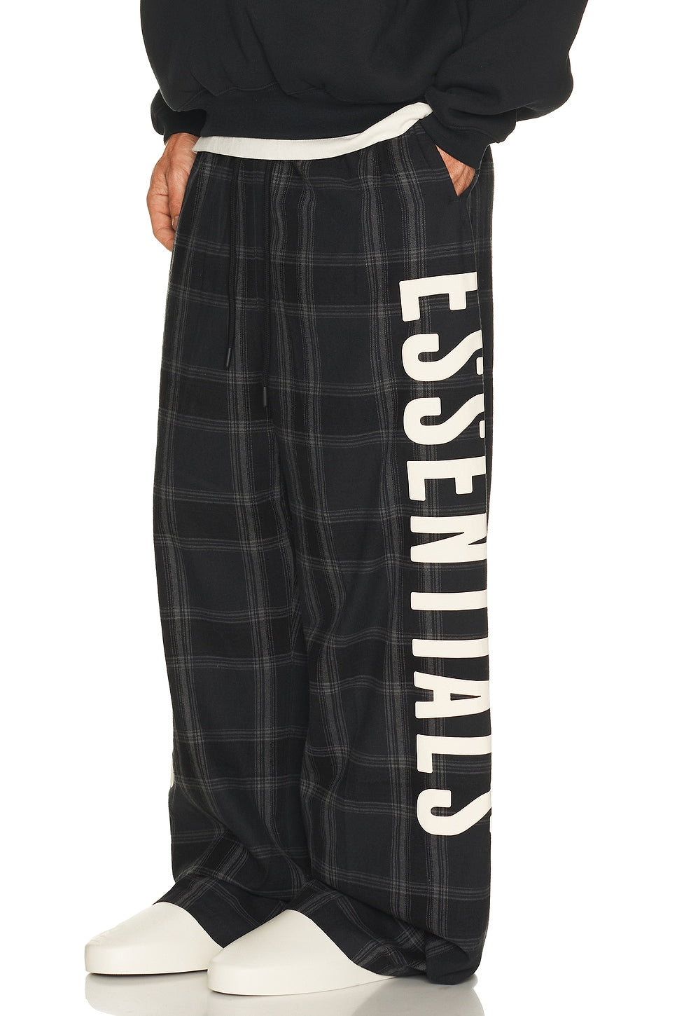 Fear of God Essentials Lounge Pant Vintage Black Plaid - Im Your Wardrobe