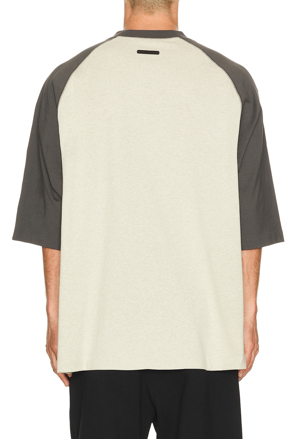 Fear of God Essentials Signature Baseball Tee Heather Stone Iron Grey - Im Your Wardrobe