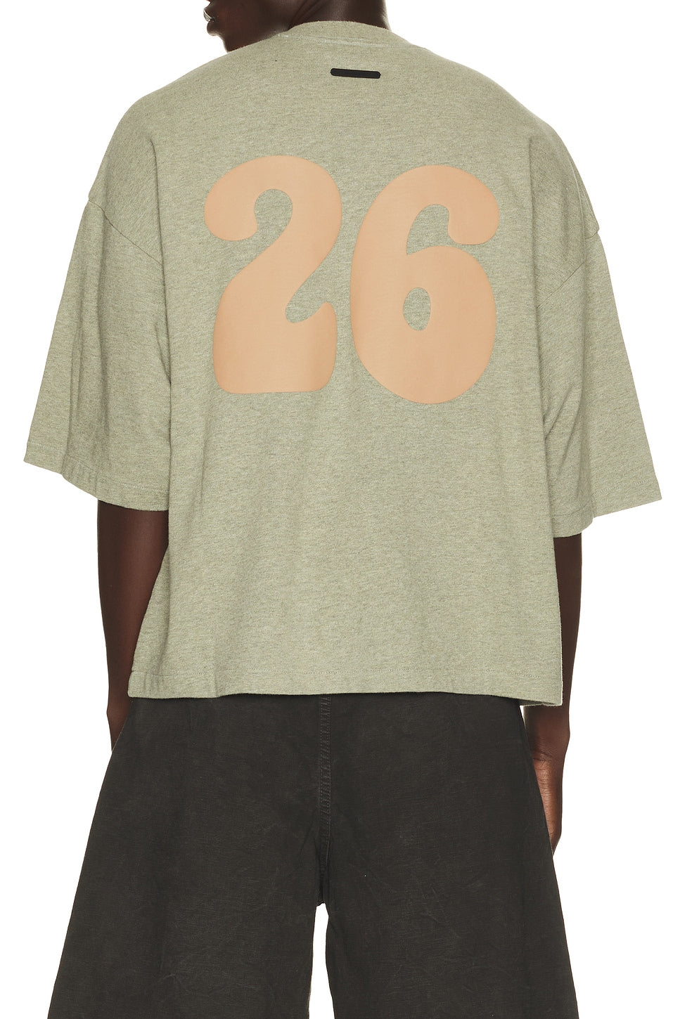 Fear of God Essentials Merch Tee Washed Seal Heather - Im Your Wardrobe